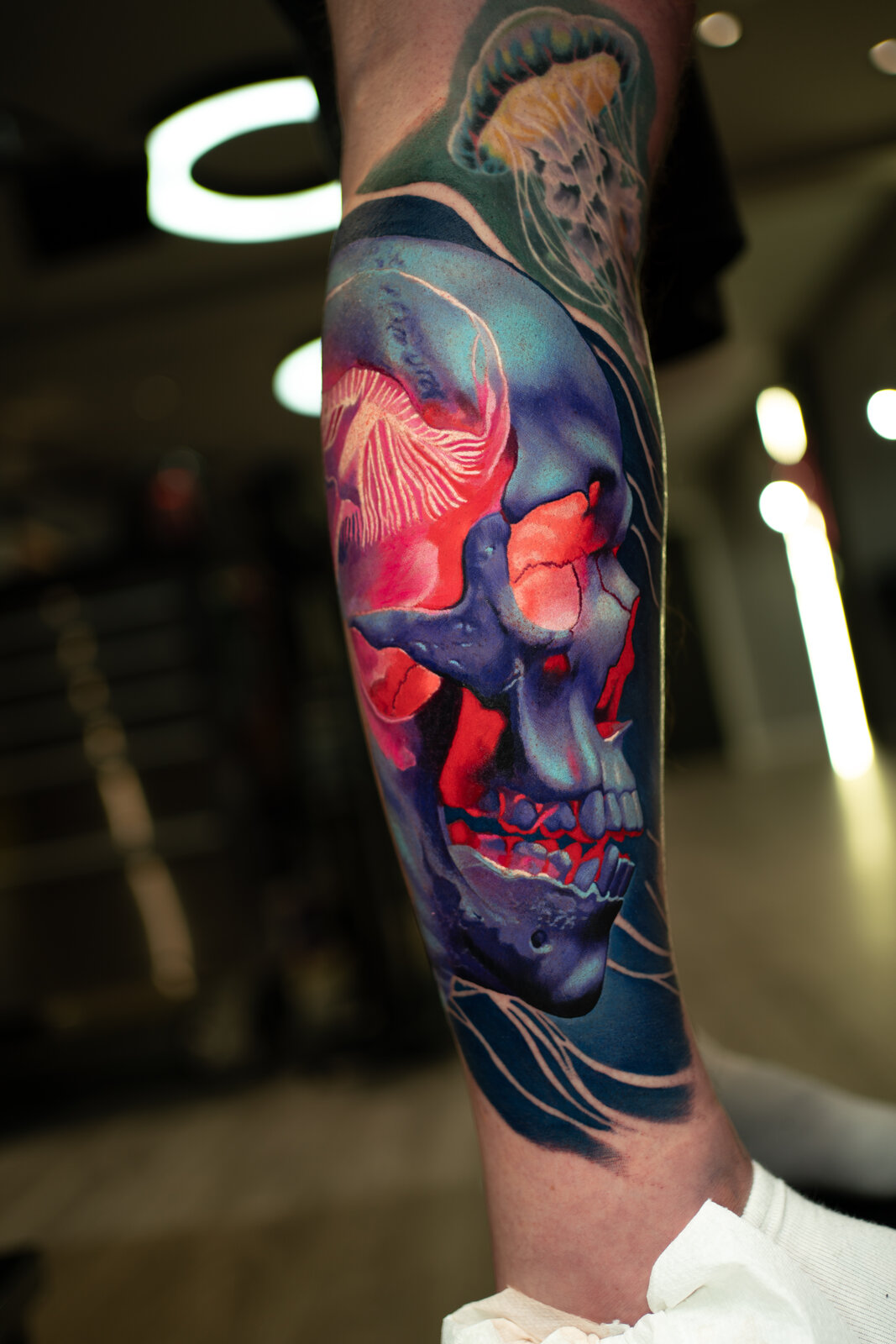 Surreal sleeve in progress