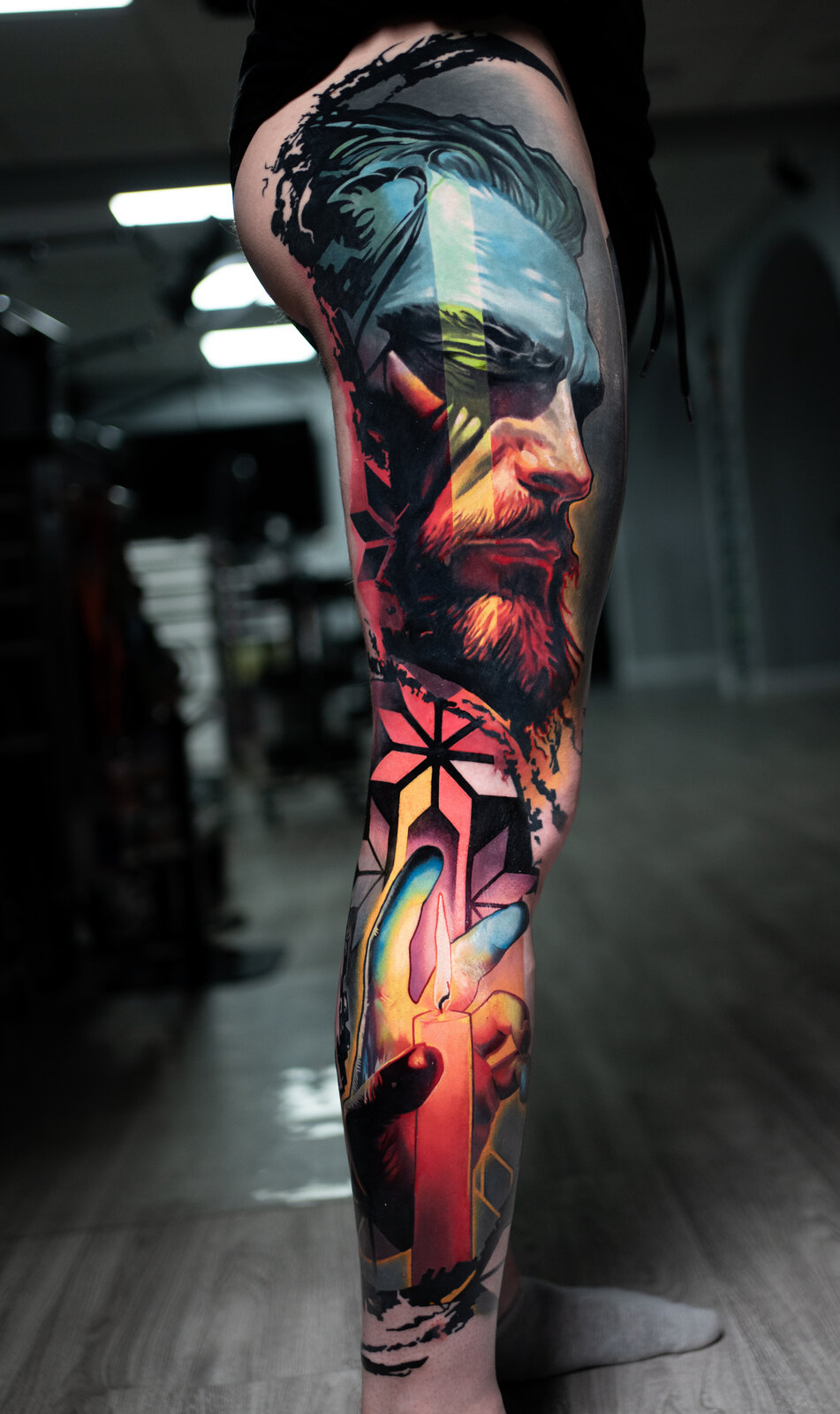 Collaboration piece — dual-artist sleeve